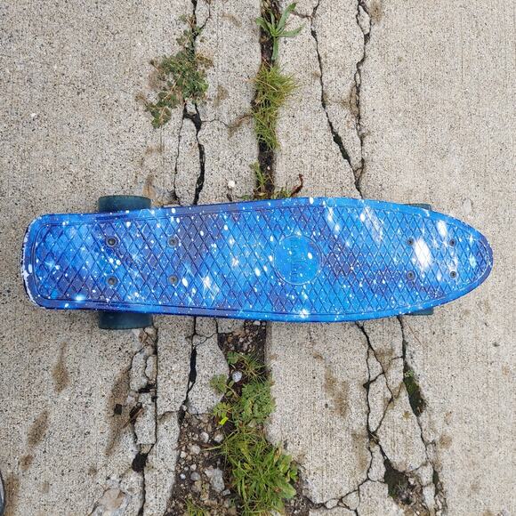 Rimable Penny Board 22" Skateboard Complete Galaxy Blue - Picture 8 of 8